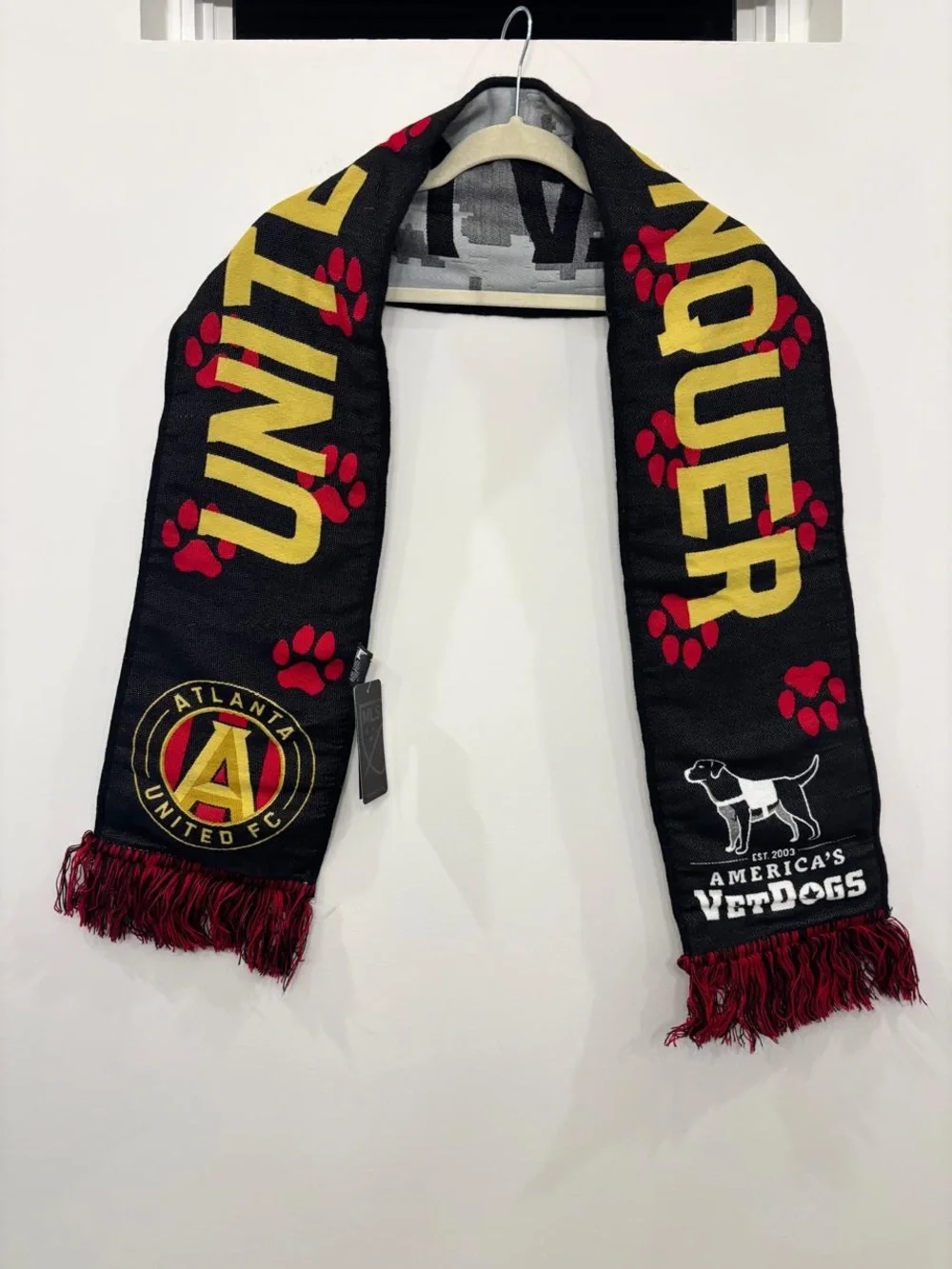 Atlanta United FC VetDogs Ruffneck MLS Soccer Scarf NWT Rare #C09